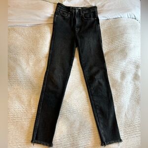 Free People Black Wash Jeans